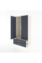 Hyperion Dolap Tek Raflı 2 Çekmeceli Tek Askılı 88x44x182 - S57M029V2B