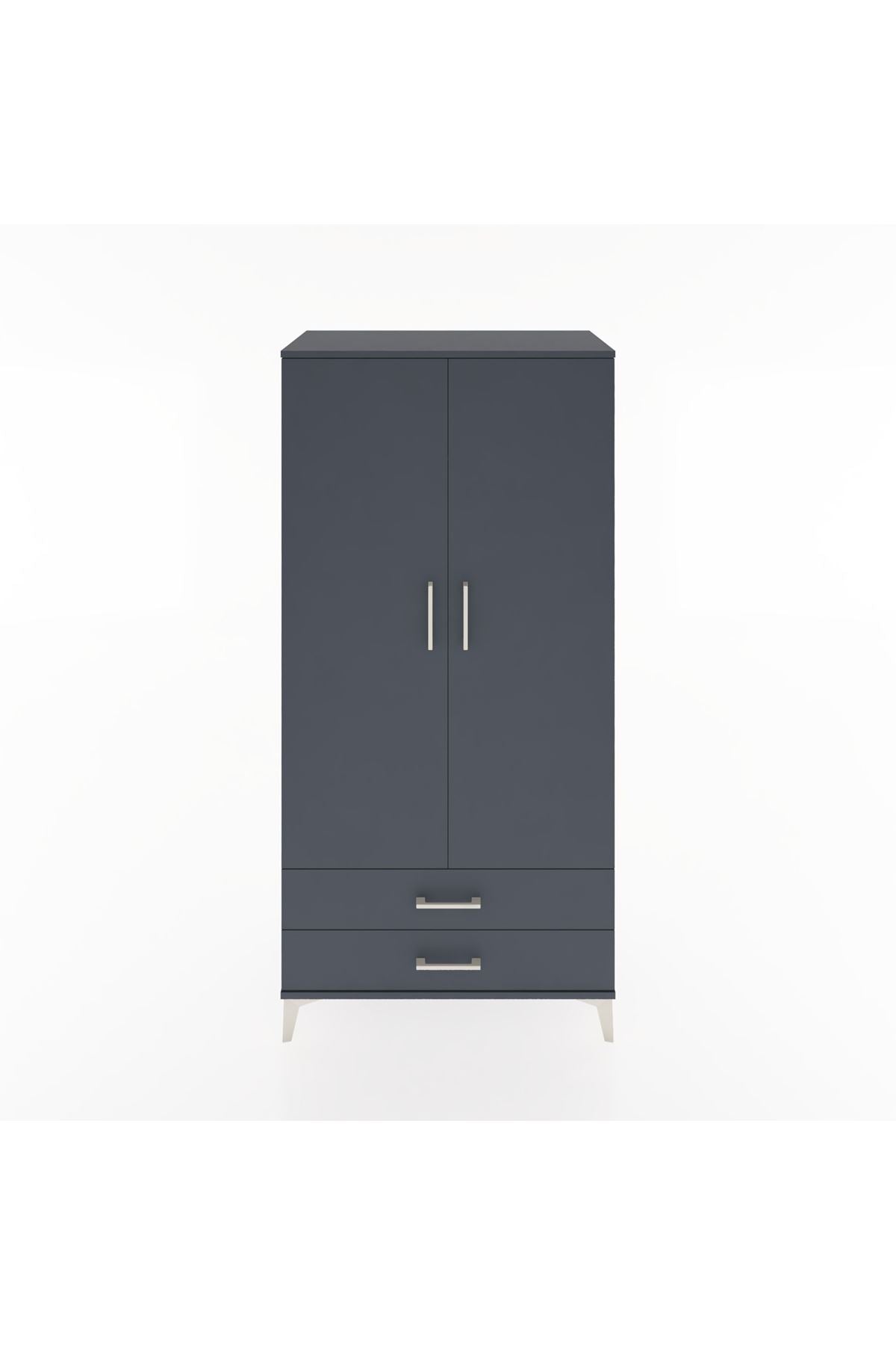 Hyperion Dolap Tek Raflı 2 Çekmeceli Tek Askılı 88x44x182 - S57M029V5B