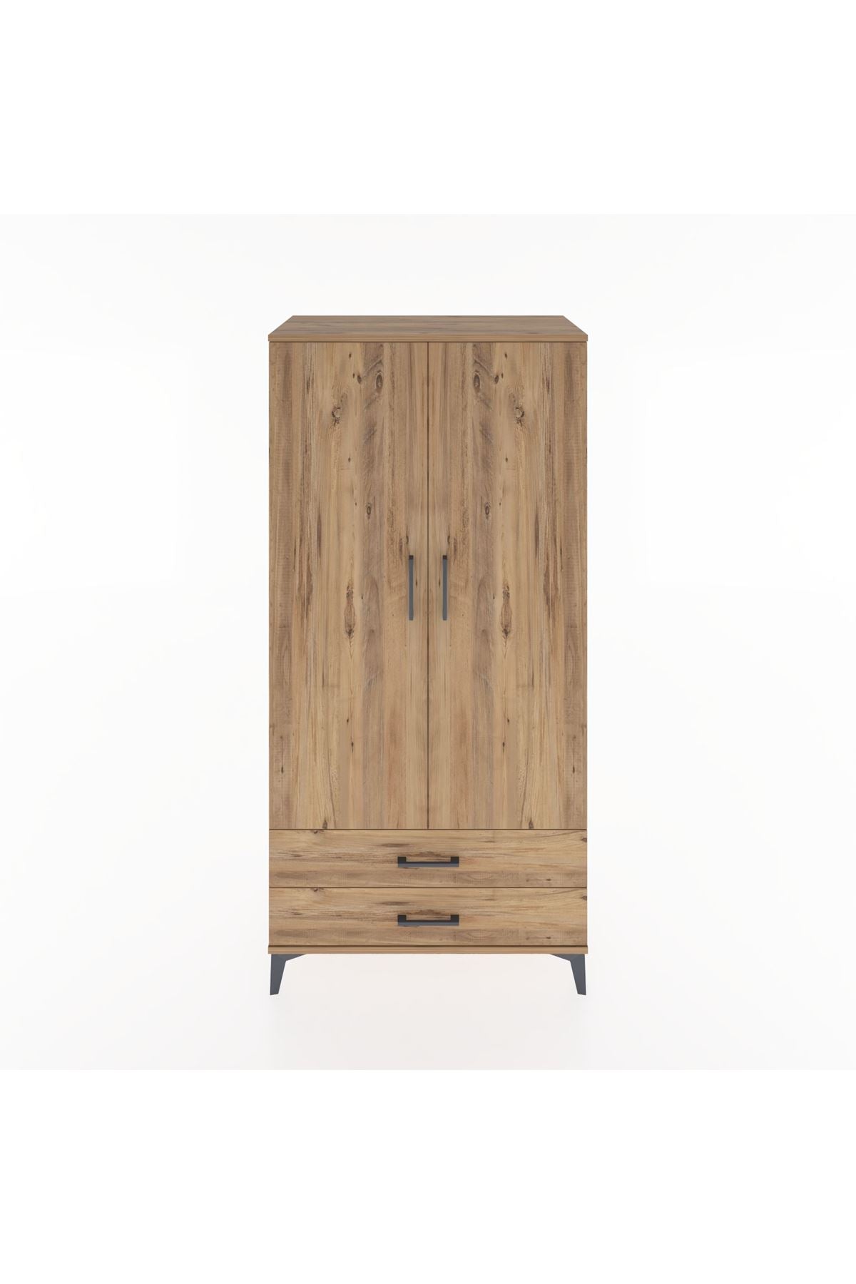 Hyperion Dolap Tek Raflı 2 Çekmeceli Tek Askılı 88x44x182 - S57M029V9B