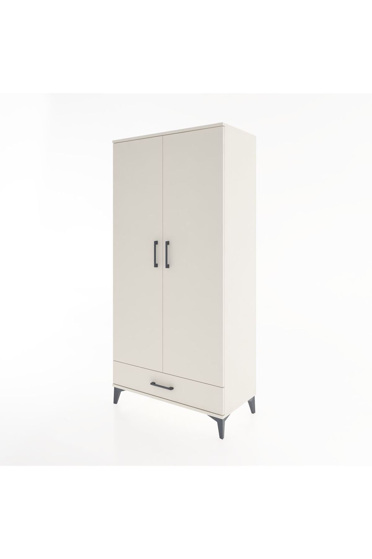 Hyperion Dolap 2 Raflı Tek Çekmeceli Tek Askılı 88x44x182 Aytaşı-Aytaşı