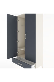 Hyperion Dolap 2 Raflı Tek Çekmeceli Tek Askılı 88x44x182 Aytaşı-Antrasit