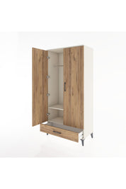 Hyperion Dolap 2 Raflı Tek Çekmeceli Tek Askılı 88x44x182 Aytaşı-Çam