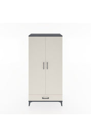 Hyperion Dolap 2 Raflı Tek Çekmeceli Tek Askılı 88x44x182 Antrasit-Aytaşı