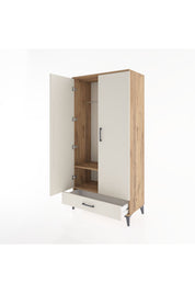 Hyperion Dolap 2 Raflı Tek Çekmeceli Tek Askılı 88x44x182 Çam-Aytaşı