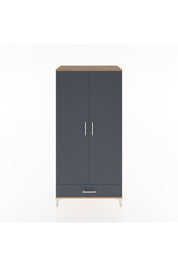 Hyperion Dolap 2 Raflı Tek Çekmeceli Tek Askılı 88x44x182 Çam-Antrasit