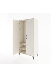Hyperion Dolap 2 Raflı 2 Kapaklı Tek Askılı 88x44x182 Aytaşı-Aytaşı
