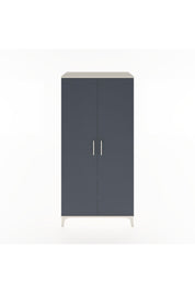 Hyperion Dolap 2 Raflı 2 Kapaklı Tek Askılı 88x44x182 Aytaşı-Antrasit