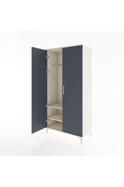 Hyperion Dolap 2 Raflı 2 Kapaklı Tek Askılı 88x44x182 Aytaşı-Antrasit