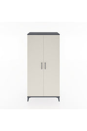Hyperion Dolap 2 Raflı 2 Kapaklı Tek Askılı 88x44x182 Antrasit-Aytaşı
