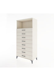 Hyperion Dolap Tek Raflı 8 Çekmeceli 88x44x182 - S57M032V1B