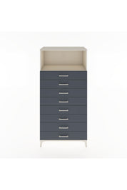 Hyperion Dolap Tek Raflı 8 Çekmeceli 88x44x182 - S57M032V2B