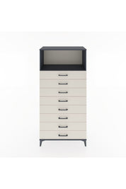 Hyperion Dolap Tek Raflı 8 Çekmeceli 88x44x182 - S57M032V4B
