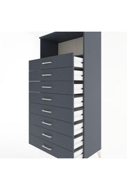Hyperion Dolap Tek Raflı 8 Çekmeceli 88x44x182 - S57M032V5B