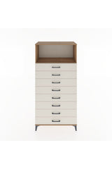 Hyperion Dolap Tek Raflı 8 Çekmeceli 88x44x182
