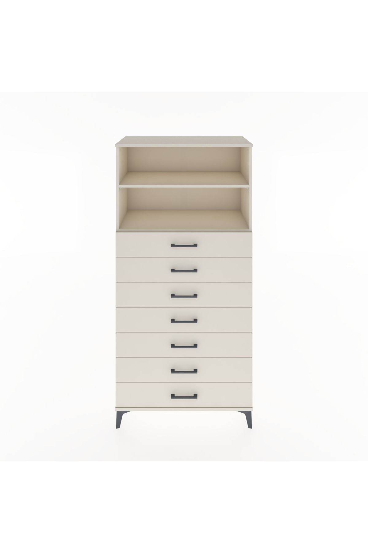 Hyperion Dolap 2 Raflı 7 Çekmeceli 88x44x182 Aytaşı-Aytaşı