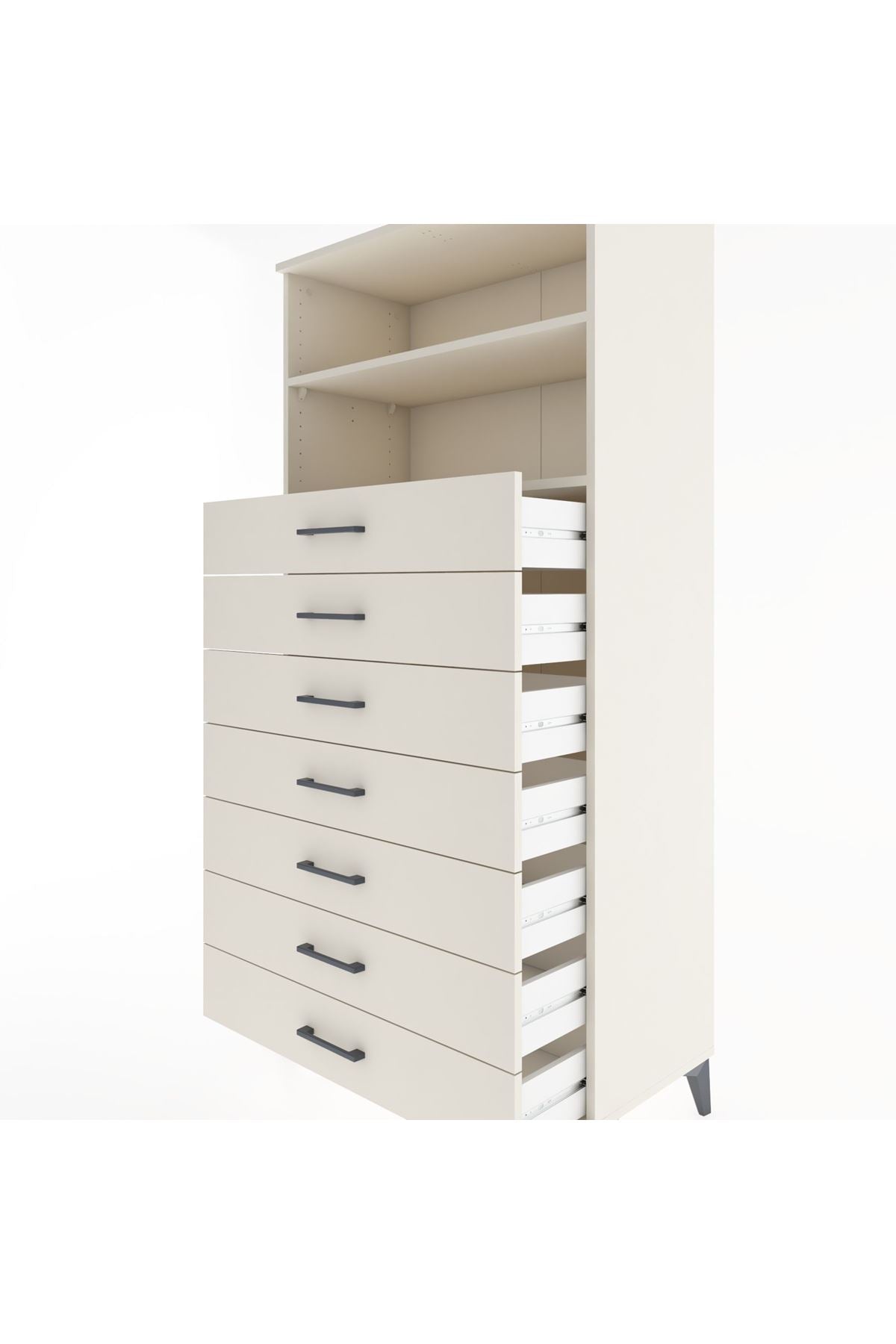 Hyperion Dolap 2 Raflı 7 Çekmeceli 88x44x182 Aytaşı-Aytaşı