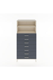 Hyperion Dolap 2 Raflı 7 Çekmeceli 88x44x182 Aytaşı-Antrasit