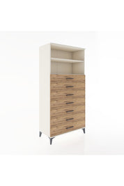 Hyperion Dolap 2 Raflı 7 Çekmeceli 88x44x182 Aytaşı-Çam