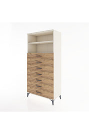 Hyperion Dolap 2 Raflı 7 Çekmeceli 88x44x182 Aytaşı-Çam