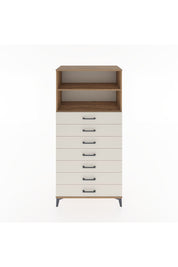 Hyperion Dolap 2 Raflı 7 Çekmeceli 88x44x182 Çam-Aytaşı