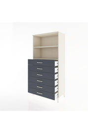 Hyperion Dolap 2 Raflı 6 Çekmeceli 88x44x182 Aytaşı-Antrasit