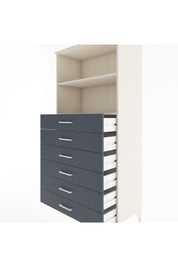 Hyperion Dolap 2 Raflı 6 Çekmeceli 88x44x182 Aytaşı-Antrasit