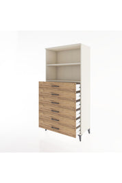 Hyperion Dolap 2 Raflı 6 Çekmeceli 88x44x182 Aytaşı-Çam