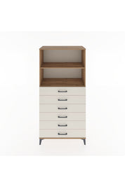 Hyperion Dolap 2 Raflı 6 Çekmeceli 88x44x182 Çam-Aytaşı