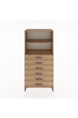 Hyperion Dolap 2 Raflı 6 Çekmeceli 88x44x182