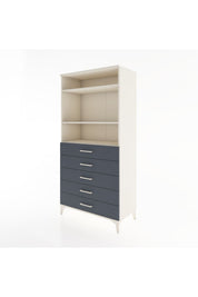 Hyperion Dolap 3 Raflı 5 Çekmeceli 88x44x182 - S57M035V2B
