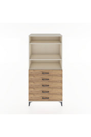 Hyperion Dolap 3 Raflı 5 Çekmeceli 88x44x182 - S57M035V3B