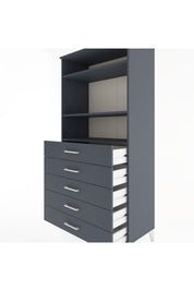 Hyperion Dolap 3 Raflı 5 Çekmeceli 88x44x182 - S57M035V5B