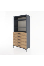 Hyperion Dolap 3 Raflı 5 Çekmeceli 88x44x182 - S57M035V6B