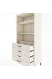 Hyperion Dolap 3 Raflı 4 Çekmeceli 88x44x182 - S57M036V1B
