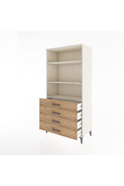 Hyperion Dolap 3 Raflı 4 Çekmeceli 88x44x182 - S57M036V3B