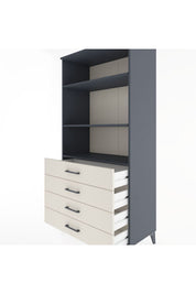Hyperion Dolap 3 Raflı 4 Çekmeceli 88x44x182 - S57M036V4B