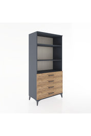 Hyperion Dolap 3 Raflı 4 Çekmeceli 88x44x182 - S57M036V6B