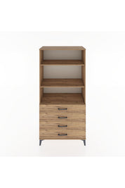 Hyperion Dolap 3 Raflı 4 Çekmeceli 88x44x182 - S57M036V9B