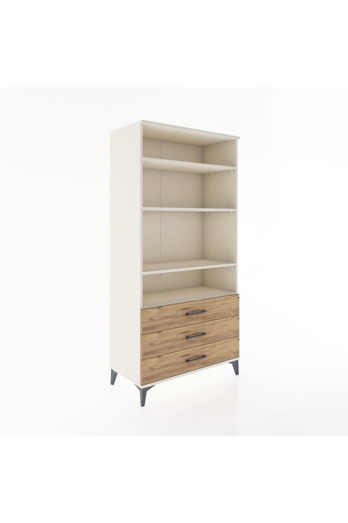 Hyperion Dolap Tek Raflı 7 Çekmeceli 88x44x182 - S57M037V3B