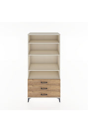 Hyperion Dolap Tek Raflı 7 Çekmeceli 88x44x182 - S57M037V3B