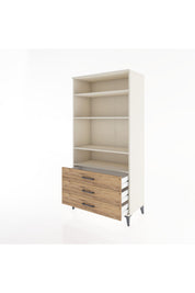 Hyperion Dolap Tek Raflı 7 Çekmeceli 88x44x182 - S57M037V3B
