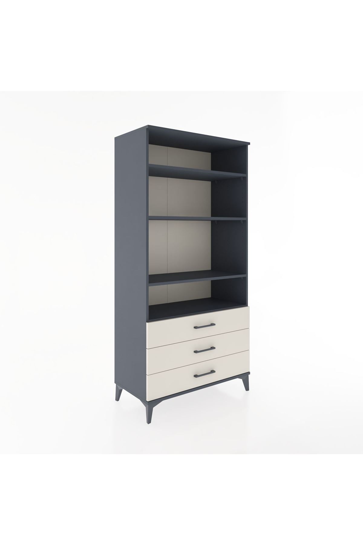 Hyperion Dolap Tek Raflı 7 Çekmeceli 88x44x182 - S57M037V4B