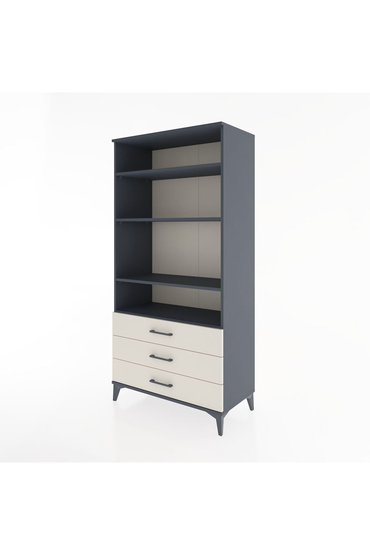 Hyperion Dolap Tek Raflı 7 Çekmeceli 88x44x182 - S57M037V4B