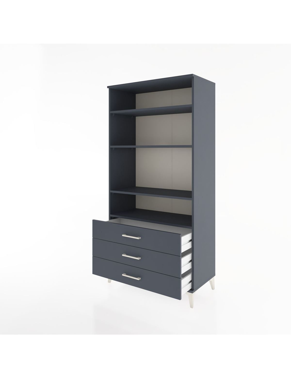 Hyperion Dolap Tek Raflı 7 Çekmeceli 88x44x182 - S57M037V5B
