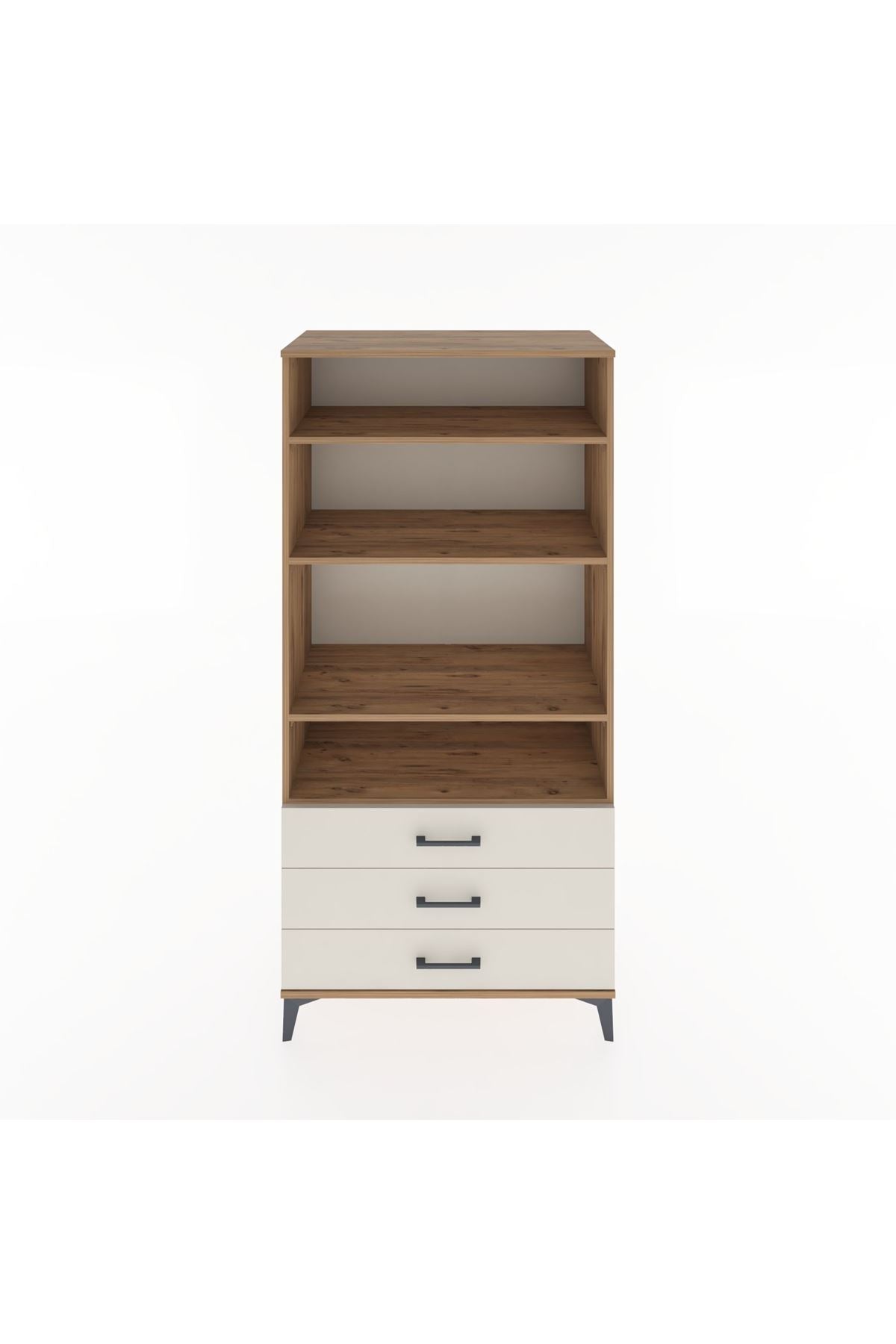 Hyperion Dolap Tek Raflı 7 Çekmeceli 88x44x182 - S57M037V7B