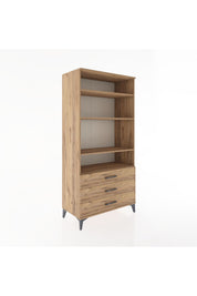 Hyperion Dolap Tek Raflı 7 Çekmeceli 88x44x182 - S57M037V9B