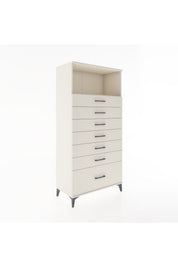 Hyperion Dolap Tek Raflı 7 Çekmeceli 88x44x182 - S57M038V1B
