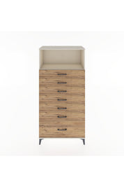 Hyperion Dolap Tek Raflı 7 Çekmeceli 88x44x182 - S57M038V3B