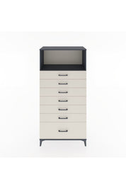 Hyperion Dolap Tek Raflı 7 Çekmeceli 88x44x182 - S57M038V4B