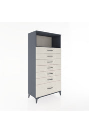 Hyperion Dolap Tek Raflı 7 Çekmeceli 88x44x182 - S57M038V4B